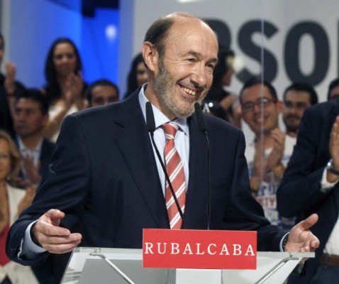 El candidado del PSOE a la presidencia del gobierno, Alfredo Pérez Rubalcaba. | DA
