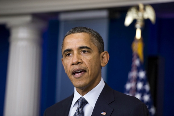 El presidente de EEUU, Barack Obama, durante la comparecencia ante los medios. | EFE
