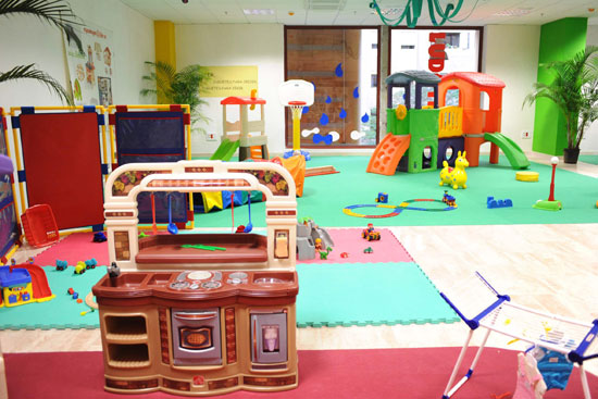 La Ludoteca Santa Cruz dispone de 500 metros distribuidos en ocho espacios diferentes para que los niños puedan jugar. / SERGIO MÉNDEZ