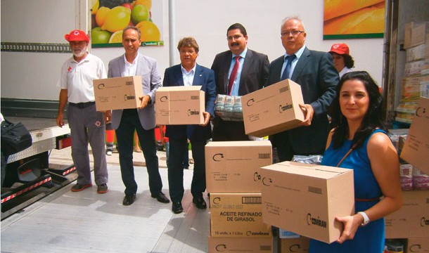 Covirán dona a Cruz Roja más de 2.000 kilos de comida