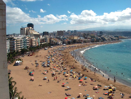 Playa de Las Canteras, Gran Canaria. 