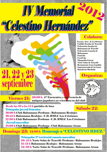 Cartel del IV Memorial Celestino Hernández