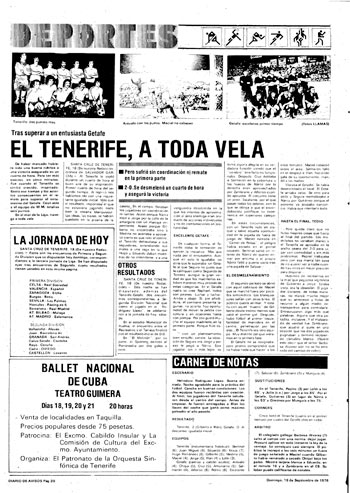 PORTADA DA 1976 - CD TENERIFE