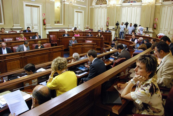 Sesion parlamento de Canarias
