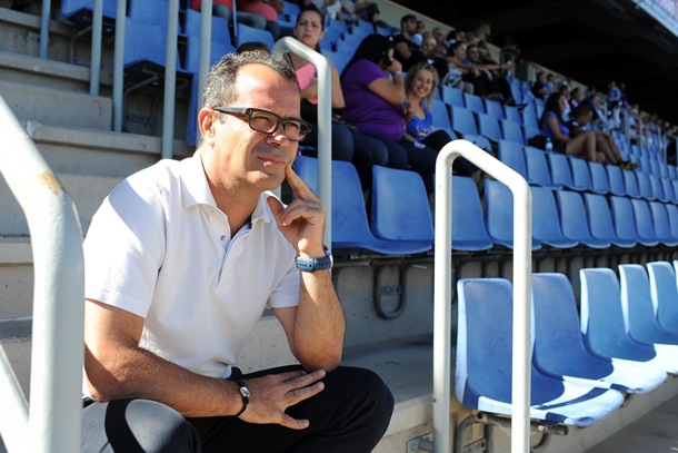 Álvaro Cervera entrenador CD Tenerife en el Heliodoro Rodriguez Lopez