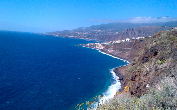 Costa litoral de Santa Cruz de La Palma