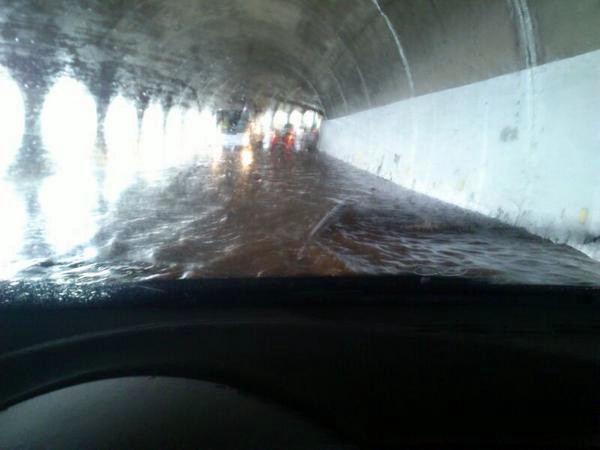 tunel Garachico con agua