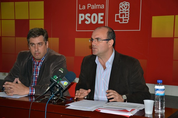 Anselmo Pestana y Jorge González  PSOE La Palma
