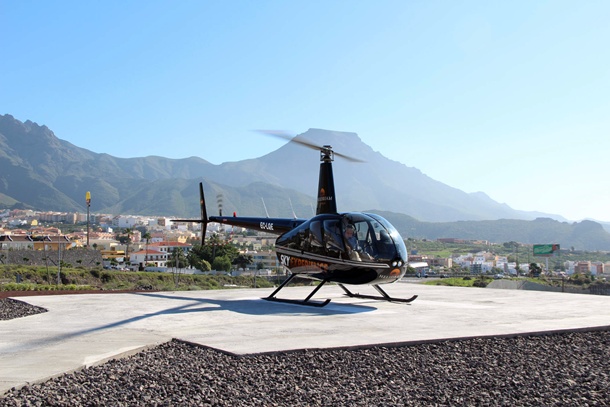 helipuerto de Adeje helicoptero Sky Experience
