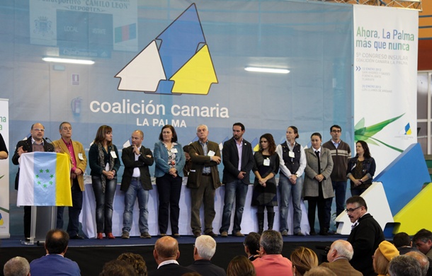 Clausura del congreso de CC en La Palma y celebrado en enero. / DA