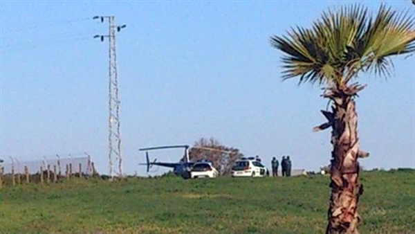 Helicóptero con droga interceptado por la Guardia Civil en el municipio sevillano de Pilas. | AYUNTAMIENTO DE PILAS