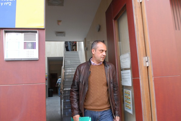 El concejal Luis Miguel Rodríguez (PP) se negó a hacer declaraciones al salir de los juzgados. | MOISÉS PÉREZ