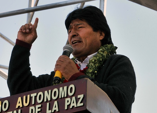 El presidente boliviano, Evo Morales, durante un acto. | EFE
