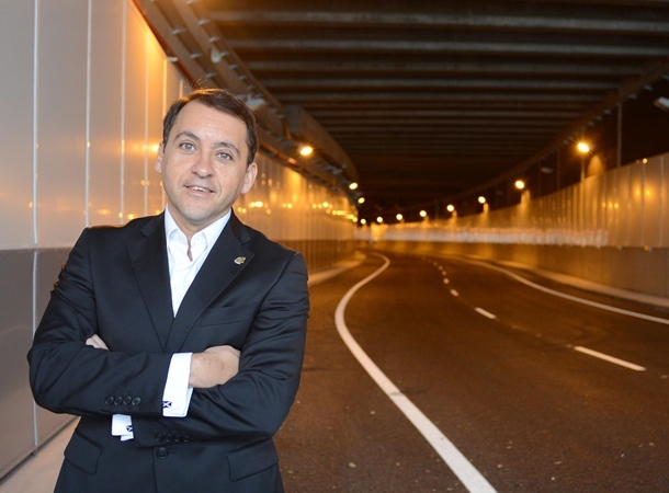 José Manuel Bermúdez en el túnel de la Vía Litoral. | SERGIO MÉNDEZ