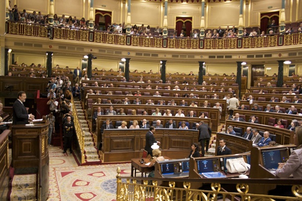 Pleno del Congreso de los Diputados, donde están representados 18 partidos y coaliciones. | DA