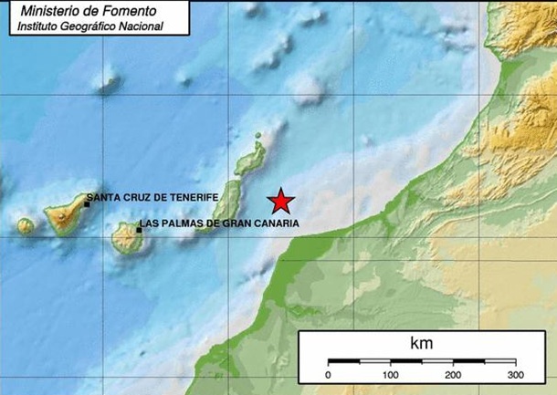 terremoto entre Lanzarote y Fuerteventura