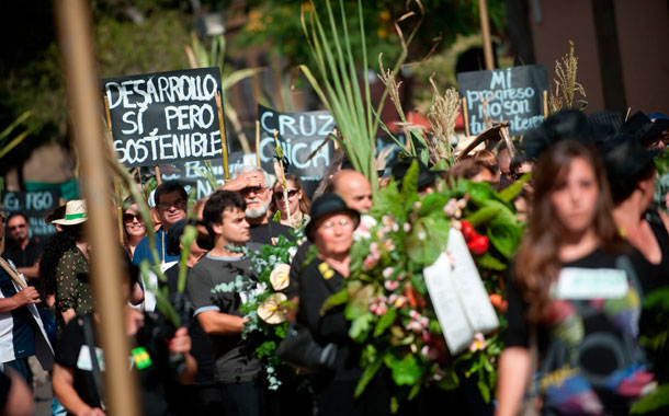 Protesta de vecinos PGO La Laguna