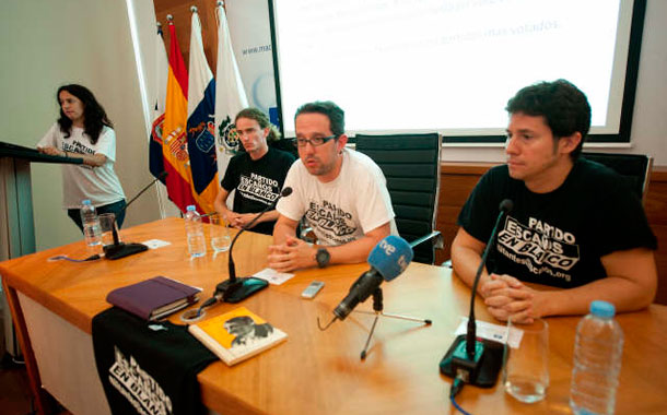 Presentación del partido político Escaños en Blanco