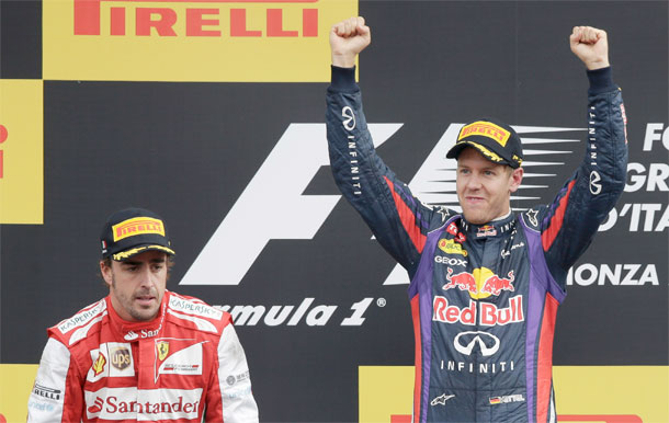 Alonso y Vettel Monza 2013
