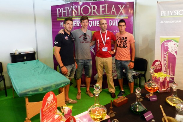jugadores del CD Tenerife visitan Physiorelax