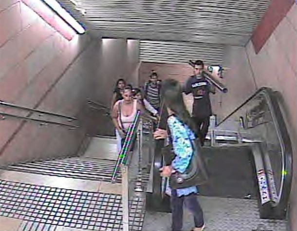 barandilla robada estación de Metro de Barcelona