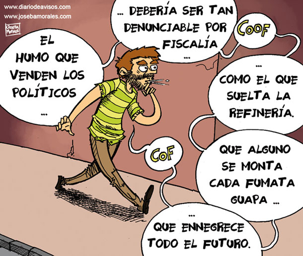 Humo refinería y política - Joseba Morales