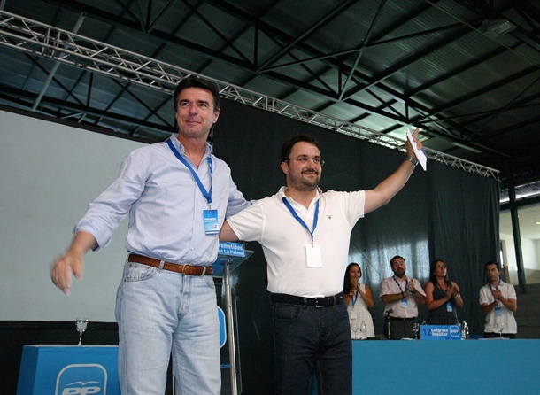 José Manuel Soria y Asier Antona Congreso PP La Palma