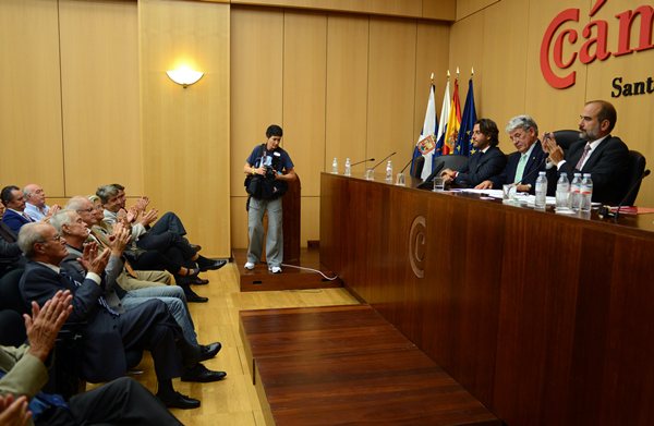 Pleno de la Cámara de Comercio en que se llevó a cabo la elección de los vicepresidentes. / SERGIO MÉNDEZ