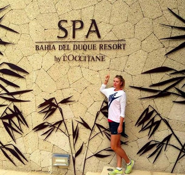 Maria Sharapova en el Spa Grand Bahia del Duque Resort