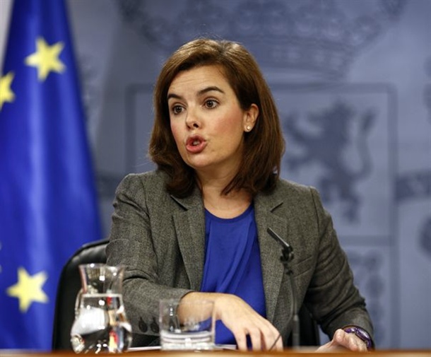 vicepresidenta del Gobierno, Soraya Sáenz de Santamaría, 