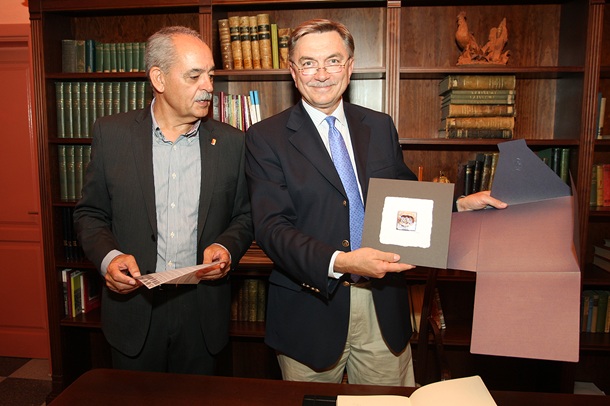 Embajador Yuri Korchagin y Miguel Ángel Méndez