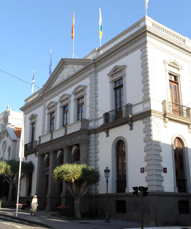 Fachada del Ayuntamiento de Santa Cruz de Tenerife.