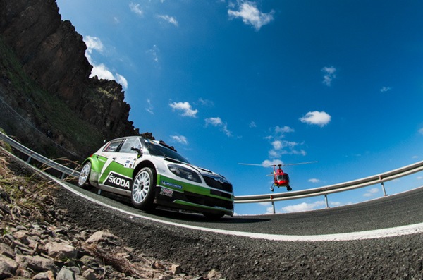 Unos de los momentos de la edición de este año del Rally Islas Canarias, prueba que dice adiós al Europeo. | DA