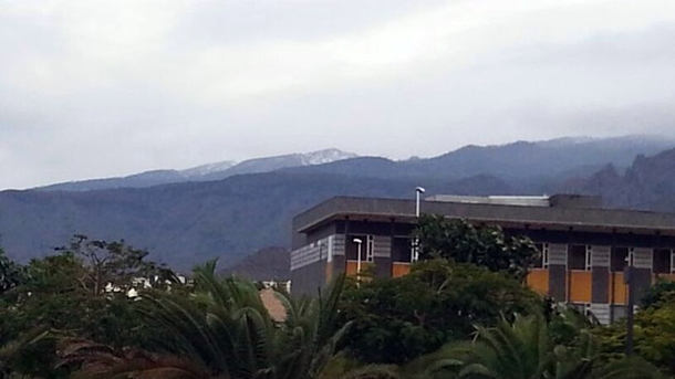 Nieve en las cumbres de Ifonche. | M.MENESES