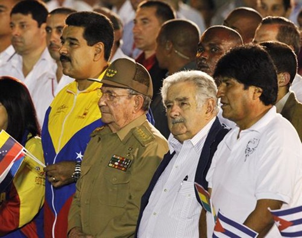 Raul Castro Nicolas Maduro Evo Morales