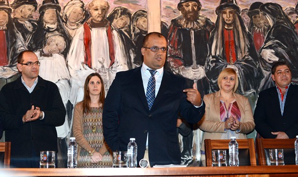 Pedro González toma de posesión de Pedro González como presidente de la Tinerfeña