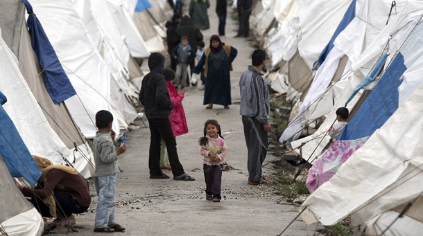 refugiados y desplazados Sirios