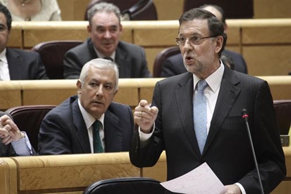 El prEl presidente del Gobierno Mariano Rajoy en el Senadosidente del Gobierno Mariano Rajoy en el Senado