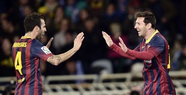 Messi y Fabregas