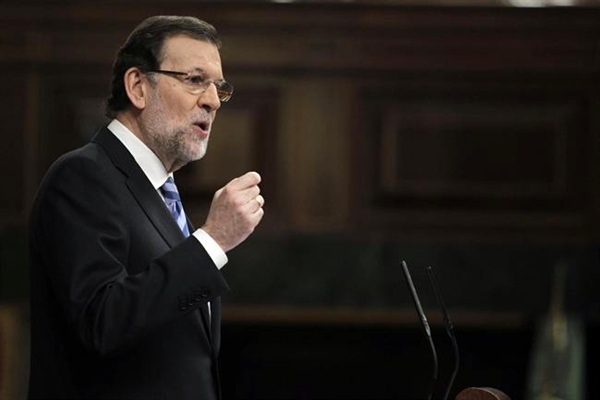 Rajoy, durante su discurso en el Debate de la Nación. | EP