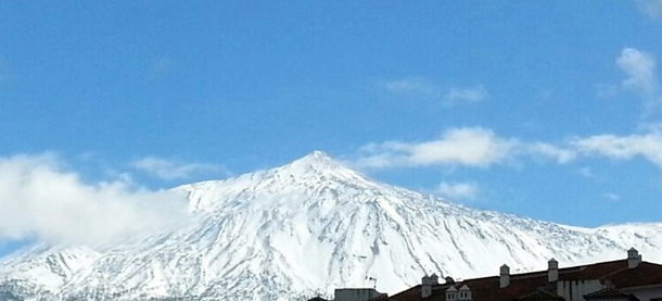 Teide nevado Pelete en Ofra