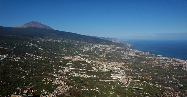 Vista Valle de la Orotava y Norte de Tenerife