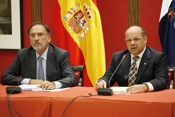 José Miguel Barragán CC y Manuel Fajardo PSOE