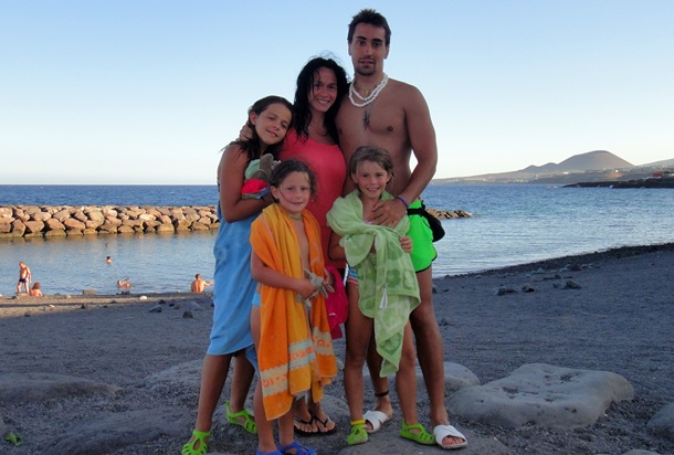 victima 11-M Mónica Sánchez y familia en Tenerife