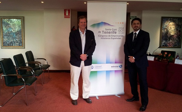 Ramón Estalella y Jorge Marichal, durante la presentación del congreso, celebrada en el hotel Botánico. | DA