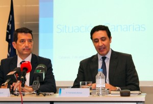 Rafael Doménech (izq.), economista jefe de BBVA Research, y Fernando Alonso, director territorial. / DA