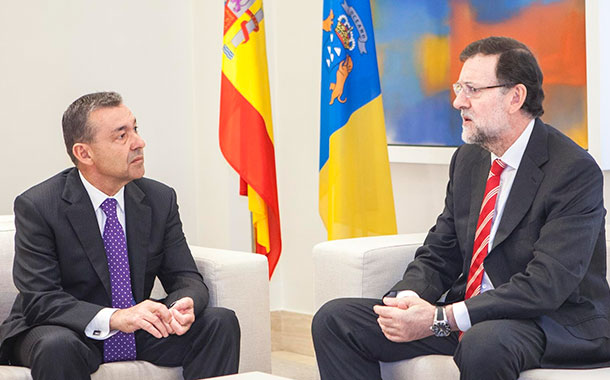 Paulino Rivero y Mariano Rajoy