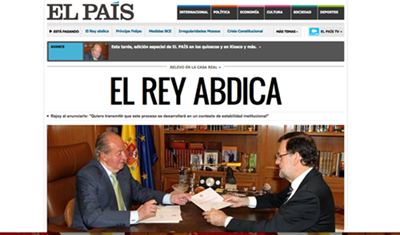 Portada de El País. / DA