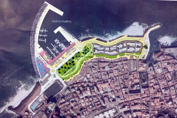El proyecto actual del puerto deportivo-pesquero portuense prevé una bocana de 48 metros. | DA