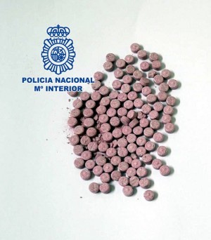Pastillas extasis incautadas por la Policía Nacional. | DA